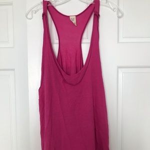 Hot pink free people tank